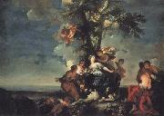 Giovanni Domenico Ferretti The Rape of Europa Sweden oil painting artist